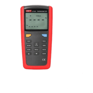 ترمومتر دوکانال دیجیتال مدل UT-325 ترمومتر دوکانال دیجیتال مدل UT-325 ، ترمومتر دوکاناله ترموکوبل میتواند برای اندازه گیری دما از -200 تا +1372 استفاده شود که قابلیت اتصال به کامپیوتر را دارد و همچنین این دستگاه به همراه کابل و نرم افزار مربوطه می باشد.