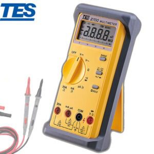 مولتی متر دیجیتال True RMSمدل TES-2900  این دستگاه می تواند شدت جریان AC را در رنج 999.9 میلی ولت تا 999.9 ولت، ولتاژ DC را در رنج 999.9 میلی ولت تا 999.9 ولت، مقاومت الکتریکی را در رنج 999.9 اهم تا 50 میلیون اهم، دما را در رنج 40- تا 500 درجه سانتی گراد (40- تا 932 درجه فارنهایت)، شدت جریان را در رنج 999.9 میکرو آمپر تا 9.999 آمپر، دیوتی سایکل را در رنج 0 تا 99.9 درصد، شدت جریان DC را در رنج 999.9 میکرو آمپر تا 9.999 آمپر، ظرفیت خازنی را در رنج 10 نانو فاراد تا 9999 میکرو فاراد و فرکانس را در رنج 99.99 Hz تا 99.99 kHz اندازه گیری کند. از دیگر ویژگی های مولتی متر True RMS تس TES 2900 می توان به قابلیت بررسی جریان سه فاز، نگهداری خودکار آخرین داده ی اندازه گیری شده، نگهداری خودکار مقدار حداکثری داده های اندازه گیری شده،  نمایش و ذخیره مقادیر حداقلف حداکثر و میانگین داده های اندازه گیری شده، انتخاب رنج خودکار، پشتیبانی از دو پراب دمایی Type K و Type J و قابلیت ذخیره داده های اندازه گیری شده اشاره کرد.