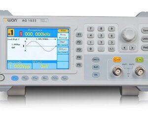سوئیپ فانکشن ژنراتور 25 مگاهرتز مدل AG-1022F ساخت کمپانی OWON فانکشن ژنراتور دو کانال 25MHz مدل AG-1022F علاوه بر قابلیت تولید سیگنال تا 25MHz با رزولوشن 1 میکرو هرتز، قابلیت تولید انواع مدولاسیون AM ،Fm ،PM ،FSK ،Sweep و Burst را دارد. سوئیپ فانکشن ژنراتور 25 مگاهرتز یک دستگاه مولد سیگنال کریر با قابلیت انجام عمل مدوله جهت انتقال سیگنال پیام می باشد. فرآیندی که طی آن پیام اصلی به شکل مناسب برای انتقال تبدیل می شود مدولاسیون نام دارد. سرعت نمونه برداری در سیگنال ژنراتور مذکور، 125MS/s است. این فانکشن ژنراتور علاوه بر تولید 5 نوع شکل موج اصلی (سینوسی، مربعی، مثلثی، پالسی و نویز) و ایجاد 45 شگل موج دلخواه، قابلیت شمارش فرکانس توسط فرکانس شمار دقیق را نیز دارد. محدوده شمارش فرکانس 2mHz~200MHz با دقت 6 رقم می باشد. نحوه اتصال فانکشن ژنراتور AG-1022F توسط کابل USB یا RS232 به کامپیوتر یا لبتاپ می باشد. فانکشن ژنراتور دیجیتال AG1022F را با گارانتی یک سال و 5 سال خدمات پس از فروش از فروشگاه خرید آنلاین تستا (نماینده انحصاری کمپانی در ایران) تهیه فرمائید.